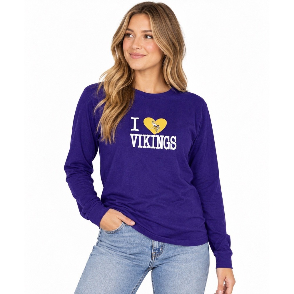 Minnesota Vikings Women's Long Sleeve Tshirt Size Small NWT